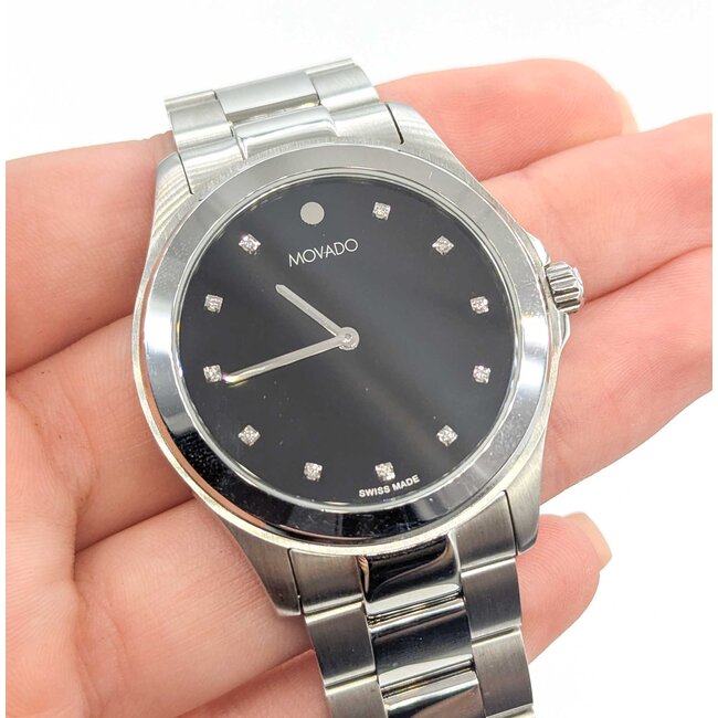 Watch Movado Juniors Sport 39.5mm Stainless Steel 6.5" Box, Links, Papers, & Bag 125076010