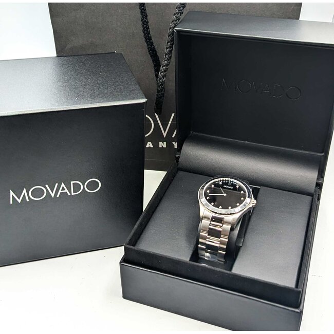 Watch Movado Juniors Sport 39.5mm Stainless Steel 6.5" Box, Links, Papers, & Bag 125076010
