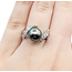 Ring .42ctw Diamonds 9.5mm Tahitian Pearl 14kw Sz6 122120144