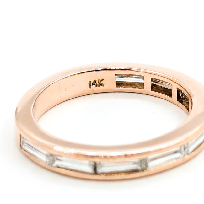 Ring .90ctw Baguette Diamonds 14kr 3.2mm Sz4.5 2.7g 225090046