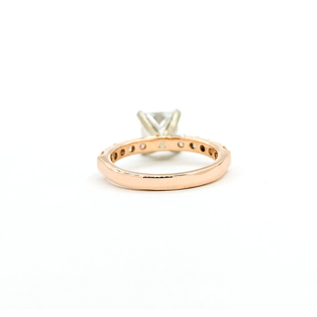 Ring 1.50ct Cut-Cornered Square Modified Brilliant Diamond GIA 6157639110 .50ctw Diamonds 14kr 2.3mm Sz4.5 2.93g 225090044