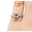 Ring 1.50ct Cut-Cornered Square Modified Brilliant Diamond GIA 6157639110 .50ctw Diamonds 14kr 2.3mm Sz4.5 2.93g 225090044