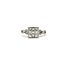 Ring Illusion 1.00ctw Princess & Round Diamonds 10kw 8x8mm Sz8.5 3.32g 125100001