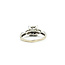 Ring Illusion 1.00ctw Princess & Round Diamonds 10kw 8x8mm Sz8.5 3.32g 125100001