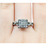 Ring Illusion 1.00ctw Princess & Round Diamonds 10kw 8x8mm Sz8.5 3.32g 125100001
