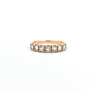 Ring 7-Stone .75ctw Morganite 10kr 3.5mm sz7 2.57g 125090035