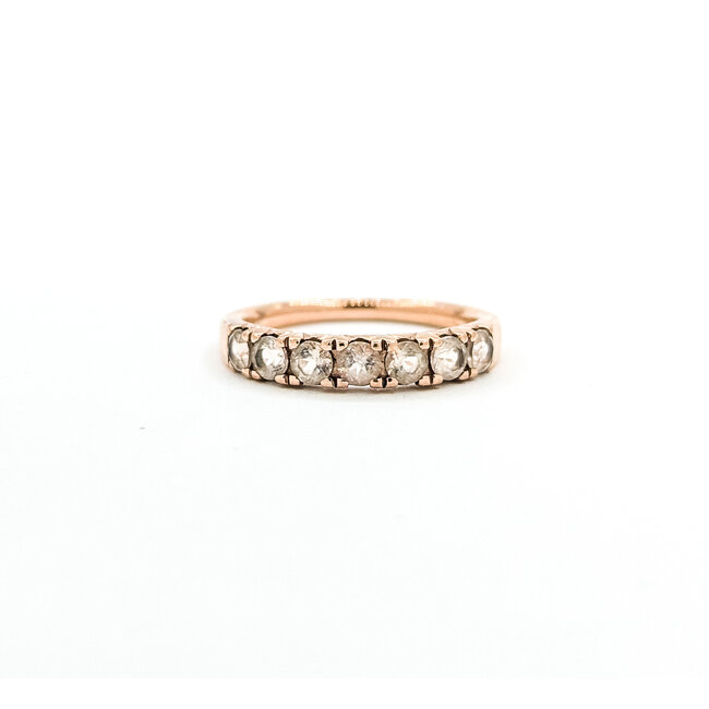 Ring 7-Stone .75ctw Morganite 10kr 3.5mm sz7 2.57g 125090035