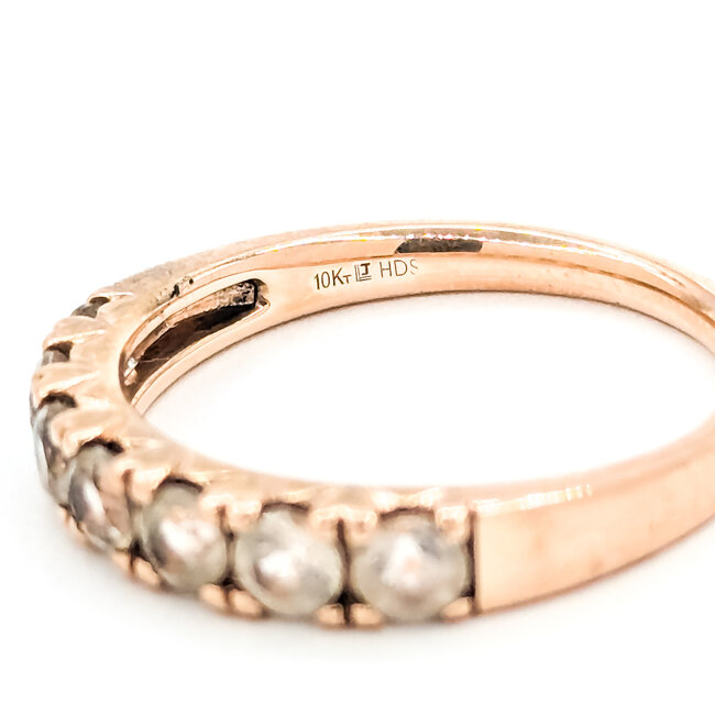 Ring 7-Stone .75ctw Morganite 10kr 3.5mm sz7 2.57g 125090035