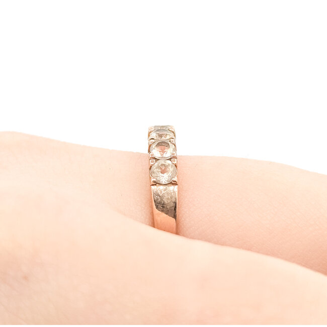 Ring 7-Stone .75ctw Morganite 10kr 3.5mm sz7 2.57g 125090035