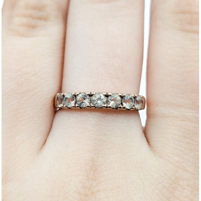 Ring 7-Stone .75ctw Morganite 10kr 3.5mm sz7 2.57g 125090035