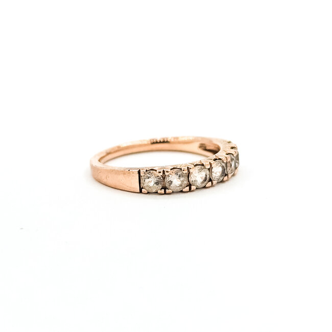 Ring 7-Stone .75ctw Morganite 10kr 3.5mm sz7 2.57g 125090035