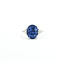 Ring 3-Stone .30ctw Trillion Diamonds 2.52ct Blue Sapphire 18kw 2.2mm Sz6.5 4.10g 125090010