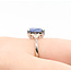 Ring 3-Stone .30ctw Trillion Diamonds 4.98ct Blue Sapphire 18kw 2.2mm Sz6.5 4.10g 125090010