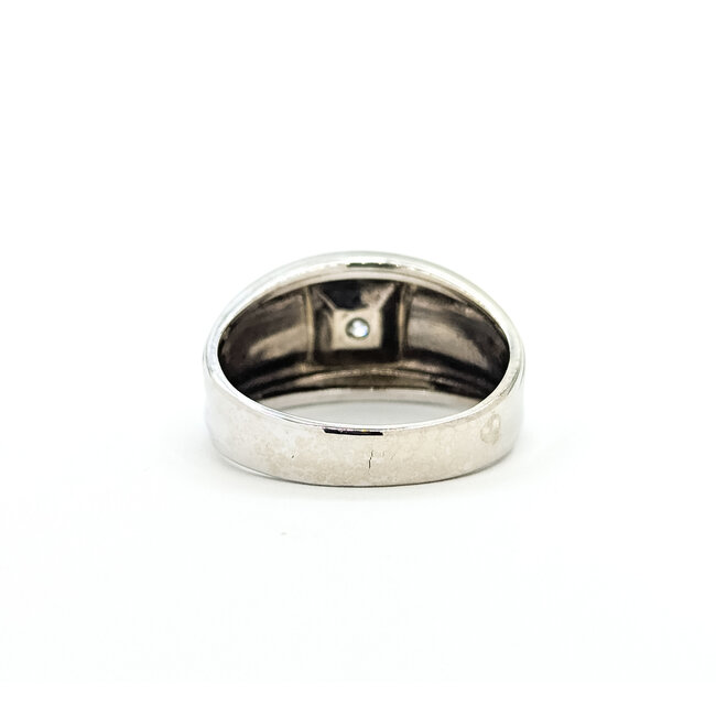 Ring 1970's .25ct Round Diamond 14kw Sz9 6.52g 225090017