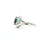 Ring By-pass .22ctw Round & Marquise Diamonds 2.5ct Green Tourmaline 900pt 15mm Sz8.5 7.21g 125090015