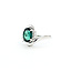 Ring By-pass .22ctw Round & Marquise Diamonds 2.5ct Green Tourmaline 900pt 15mm Sz8.5 7.21g 125090015