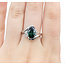 Ring By-pass .22ctw Round & Marquise Diamonds 2.5ct Green Tourmaline 900pt 15mm Sz8.5 7.21g 125090015