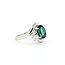 Ring By-pass .22ctw Round & Marquise Diamonds 2.5ct Green Tourmaline 900pt 15mm Sz8.5 7.21g 125090015