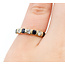 Ring Bridal .30ctw Round Diamonds .40ctw Blue Sapphire 14ky 2.23g Sz4 125100024