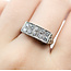 Ring .65ctw Round Diamonds Platinum 6.85mm Sz7.25 3.9g 225090042