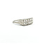 Ring .65ctw Round Diamonds Platinum 6.85mm Sz7.25 3.9g 225090042