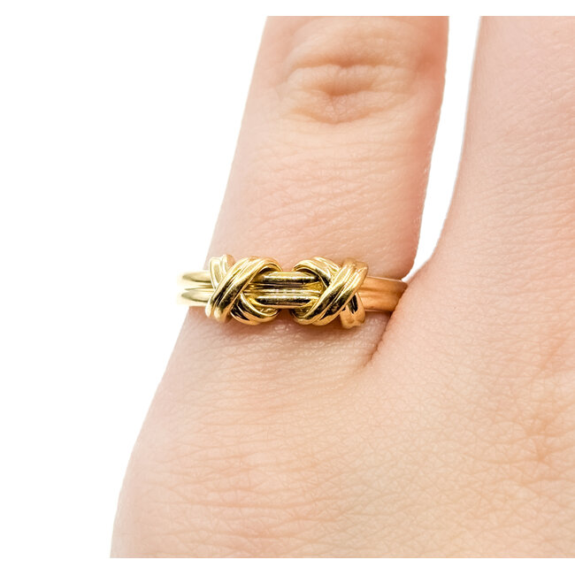 Ring Tiffany & Co. Knot 18ky 2.85mm Sz4.5 3.4g 125102004