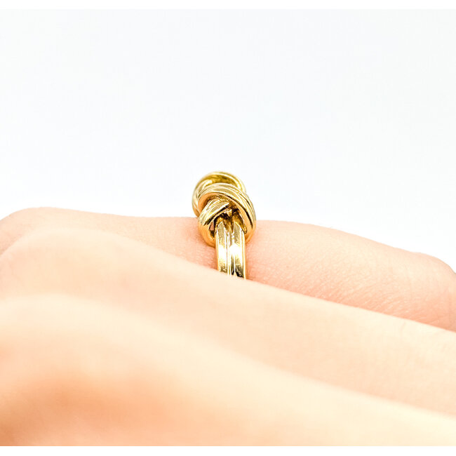 Ring Tiffany & Co. Knot 18ky 2.85mm Sz4.5 3.4g 125102004