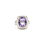Ring Modern 5ct Light Purple Amethyst 18kw .6x.5" Sz7 8.05g 125090028