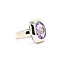 Ring Modern 5ct Light Purple Amethyst 18kw .6x.5" Sz7 8.05g 125090028