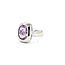 Ring Modern 5ct Light Purple Amethyst 18kw .6x.5" Sz7 8.05g 125090028