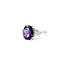 Ring .50ctw Round Diamonds 1.75ct Purple Amethyst 14kw 3mm Sz7 5.57g 225090035