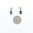 Earrings Dangle .30ctw Round Diamonds 2.00ctw Purple Tanzanite 18ky .6x.2" 2.93g 125090020