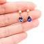 Earrings Dangle .30ctw Round Diamonds 2.00ctw Purple Tanzanite 18ky .6x.2" 2.93g 125090020