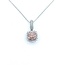 Pendant Pink Diamonds .56ctw Round Diamonds 14kw .7x.4" 18" 3.55g 125100012