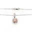 Pendant Pink Diamonds .56ctw Round Diamonds 14kw .7x.4" 18" 3.55g 125100012