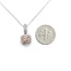 Pendant Pink Diamonds .56ctw Round Diamonds 14kw .7x.4" 18" 3.55g 125100012