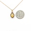 Pendant Levian .25ctw Round Diamonds .60ct Opal 14kr .75x.3" 20" 3.16g 125090025