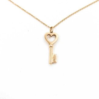 Necklace Tiffany & Co. Key 18kr .75x.3" 16" 3.06g 125102005