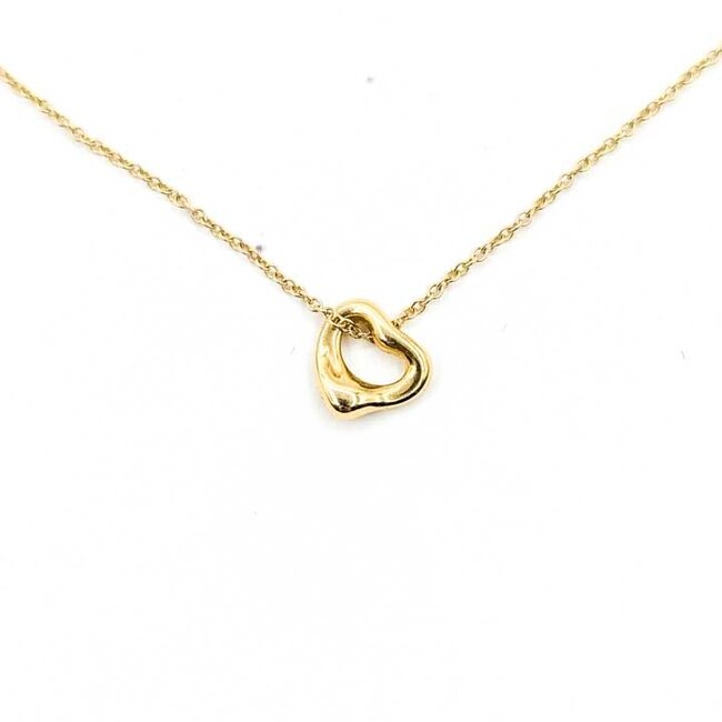 Necklace Tiffany & Co. Heart 18ky .3x.25" 16" 1.65g 125102006