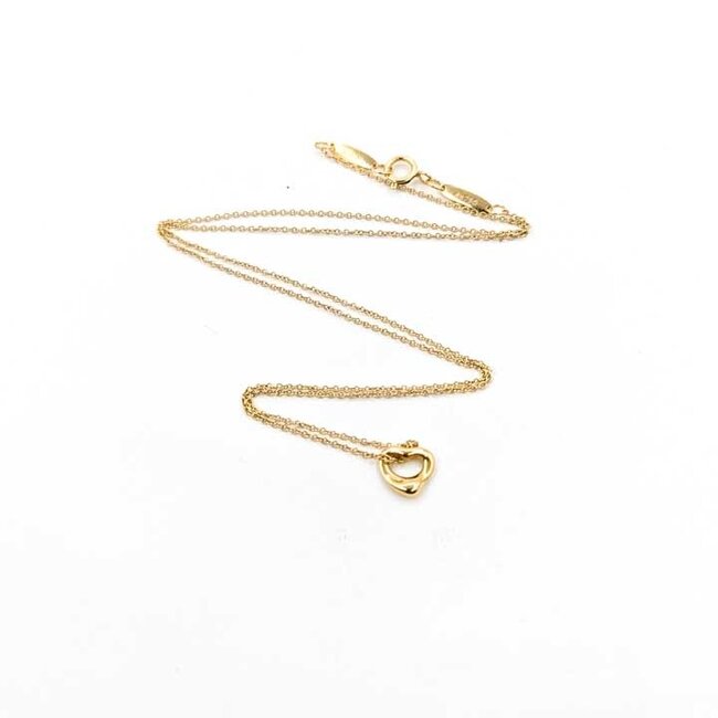 Necklace Tiffany & Co. Heart 18ky .3x.25" 16" 1.65g 125102006