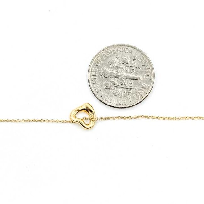 Necklace Tiffany & Co. Heart 18ky .3x.25" 16" 1.65g 125102006