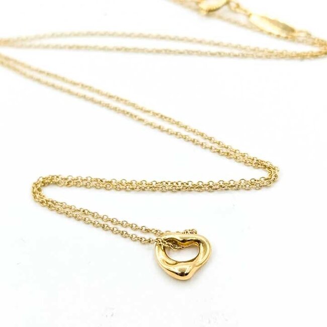 Necklace Tiffany & Co. Heart 18ky .3x.25" 16" 1.65g 125102006