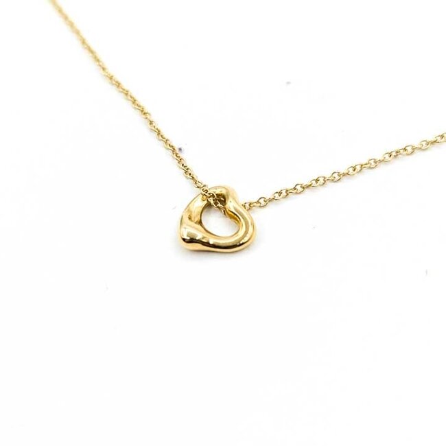 Necklace Tiffany & Co. Heart 18ky .3x.25" 16" 1.65g 125102006