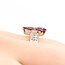 Ring Toi et Moi .73ctw Round Diamonds 1.23ctw Pink Tourmaline 900pt 15mm 7.89g 125090024
