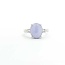 Ring 3-Stone .15ctw Round Diamonds 3.59ct Lavander Jade 900pt 3mm Sz8 7.58g 125090021