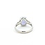 Ring 3-Stone .15ctw Round Diamonds 3.59ct Lavander Jade 900pt 3mm Sz8 7.58g 125090021