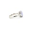 Ring 3-Stone .15ctw Round Diamonds 3.59ct Lavander Jade 900pt 3mm Sz8 7.58g 125090021