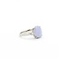 Ring 3-Stone .15ctw Round Diamonds 3.59ct Lavander Jade 900pt 3mm Sz8 7.58g 125090021