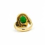 Ring Fluted Bezel 5.16ct Jade 18ky sz6.5 14.7g 225100002