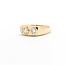 Ring 3-Stone 1.00ctw Round Diamonds 14ky 7.4mm Sz7.25 6.05g 125090012